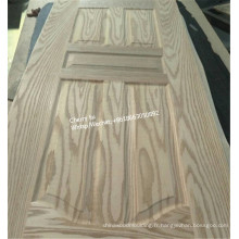 Peau de porte de HDF / peau de porte de placage en bois de la nature HDF en bois / peau de porte de panneau en bois